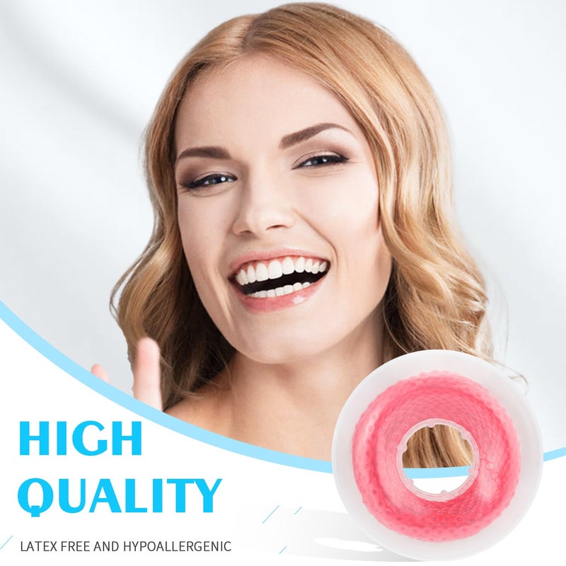 ANNWAH Dental Colorful Orthodontic Braces Rubber Chains,Dental Rubber Chains for Braces Power Chains for Orthodontic Treatment(Continuous,Red 4) - Image 2